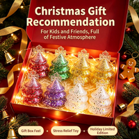 Jouets Squishy de Noël en Gros : Père Noël, Bonhomme de Neige, Sapin en Maltose Scintillante, Balle Anti-Stress en TPR pour Enfants, Cadeaux de Fête