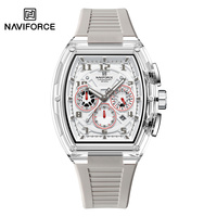 NAVIFORCE Officiel 6118 Montre à Quartz pour Homme Design Rétro Tendance Transparente Résistante à l'Eau Fournisseur Nouveau Modèle 2026