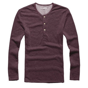 Vendita calda classica maglietta da uomo manica lunga O collo da uomo Plain <span class=keywords><strong>Crop</strong></span> <span class=keywords><strong>Top</strong></span> aderente Pullover di marca taglie forti felpe Casual da uomo - Product Image 3