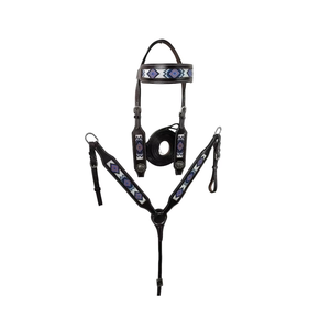 Accesorios de caballo de cuero de calidad superior con cuello de pecho de cabeza occidental personalizado Nuevo stock para la venta - Product Image 1