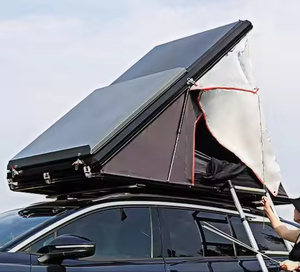 New Outdoor Camping Easy Install SUV Car <b>4</b> Person Rooftop <b>Tent</b> With Automatic Opening Four-Season Waterproof for Car Camping CT0 - Product Image 2