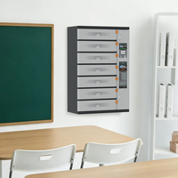 Station de charge USB-C 65W PD 3.0 pour ordinateurs portables et MacBook, casier de rangement à 7 portes avec serrures à clé indépendantes pour bureaux et espaces de coworking