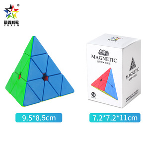 Cube pyramidal magique Yuxin 3x3, jouet de puzzle magnétique lisse pour les jeunes et les enfants, unisexe - Product Image 5