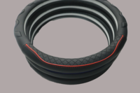 Housse de volant de voiture en cuir universelle respirante antidérapante, accessoires intérieurs de voiture
