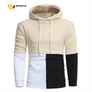 2021 OEM เสื้อฮู้ดสำหรับผู้ชายผ้าฝ้าย100% เสื้อกันหนาวปักกันน้ำกันหดสีพื้นถักสำหรับฤดูหนาว - Product Image 2