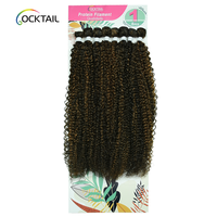 Mèches de Cheveux Synthétiques en Fibre Protéinée Couleurs Mélangées SP2/4/30#, Tissage de Cheveux Synthétiques aux Couleurs Vives à Vendre
