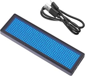 Targhetta LED Programmabile USB Ricaricabile per Personale di Ristoranti, Display a Scorrimento Dinamico con Attacco Magnetico Personalizzabile - Product Image 4