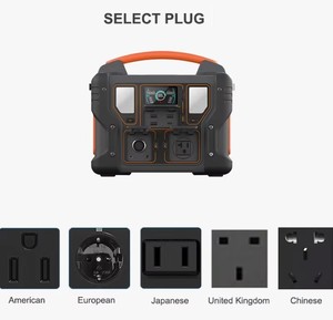 Station d'alimentation portable 300W pour le camping en plein air, batterie LiFePO4, charge solaire sans fil, contrôleur MPPT pour les voyages et l'utilisation en voiture - Product Image 6