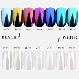 Neon Aurora Unicorn Chrome Nail Powder White Mirror Effect Fairy Moon Nail Pigment - Product Image 2