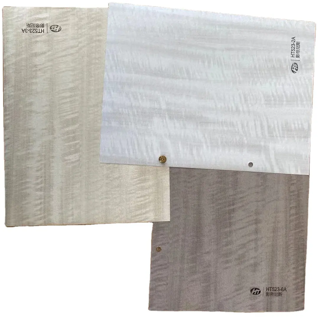 Matte wood grain 1260mm- 1400mm width PVC Decorative foil film sheet for indoor Furniture