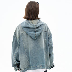 Chaqueta de Punto Personalizada con Bordado Transpirable para Hombre, Diseño Holgado, Cuello con Capucha, Estampado Invernal, Diseño Liso - Product Image 2