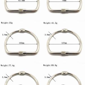 วงแหวนรัดแบบปรับแต่งได้ของ EWANG ทนทาน พร้อมตัวล็อคแบบสกรูโลหะสีเงิน - Product Image 3