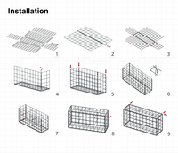 Boîte Gabion Guangzhou 50x50x100 Panier Gabion Paniers Gabion pour Aménagement Paysager