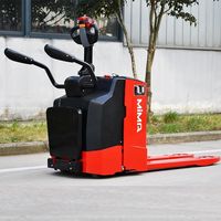 MIMA 2500kg Elektrischer Palettenhubwagen Handtruck RWD Blei-Säure-Batterie 1150x170mm Gabelgröße Vollgummi/Polyurethan-Reifen für Lager