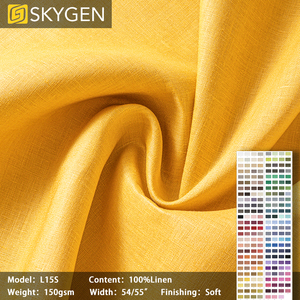 Vải lanh may áo sơ mi, áo blouse mềm mại, chất liệu viscose rayon pha vải lanh đã qua xử lý, cuộn vải may mặc, vải cotton dệt, vải lanh nguyên chất <span class=keywords><strong>100</strong></span>% - Product Image 6