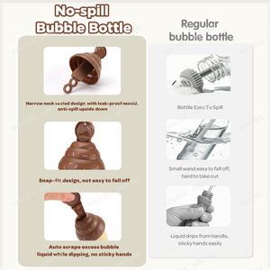 Wanna Bubbles ODM OEM Vente en gros Jouet bâton à bulles de crème glacée sans désordre avec solution à bulles en sachet de 50 ml pour enfants, pour jeux d'été en extérieur - Product Image 3