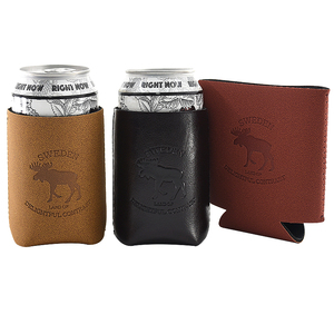 Personalizzato Laserable Leatherette Beer Stubby Cooler regali portaborraccia custodia in pelle isolata per bevande Can Cooler