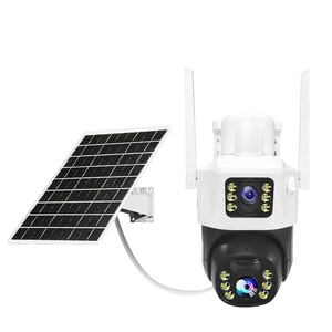 热卖太阳能摄像机V380 pro IP66防水户外双镜头高清1080p子弹PTZ联动无线wifi摄像机4g摄像机 - Product Image 5