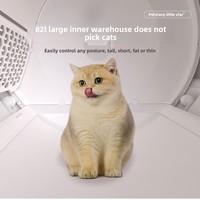Bac à litière automatique pour chat, grand, intelligent, à faible bruit, autonettoyant, avec capteur WIFI et application pour chats
