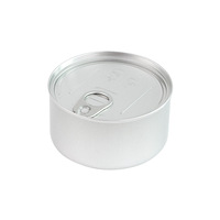 Boîte Ronde en Métal de Qualité Alimentaire pour Gâteaux, Desserts, Aliments pour Chats et Chiens, Conserves, Boîte Scellée en Aluminium Facile à Ouvrir, Boîte Pelable
