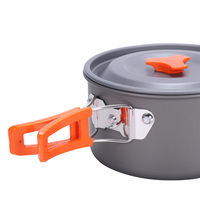 Outil de camping en aluminium pour l'extérieur Casseroles et poêles pliantes Kit de désordre Équipement de randonnée léger Batterie de cuisine
