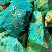 Agate Phénix Naturelle Brute, Turquoise Verte Américaine, Matière Première Verte, Spécimen de Pierre pour Collection