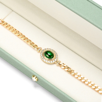 FANXI Bijoux Affichage Vert PU Cuir Velours Bijoux Boîtes pour Anneaux Collier Pendentifs Bracelet Bracelet