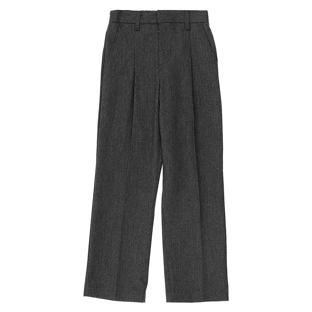 Pantaloni da scuola uniformi personalizzati pantaloni da scuola per bambini uniformi da scuola grigio scuro