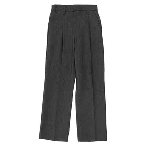 Customized Uniform School Pants Dark Gray School Wear Uniform Children School Uniforms Trousers
