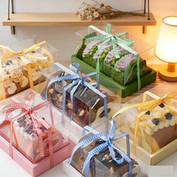 Boîtes à gâteaux transparentes en plastique, emballages pour cupcakes, boîtes à gâteaux personnalisées, boîtes à desserts, boîtes à gâteaux roulés – Vente chaude