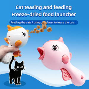 Nouveau Jouet Interactif 2-en-1 pour Chat en Plastique, Lanceur de Friandises et Aliments Infrarouge, Dispositif d'Entraînement en Forme de Dessin Animé, Vente Chaude 2026 - Product Image 5