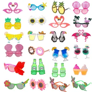 夏威夷菠萝派对太阳镜搞笑眼镜沙滩派对偏爱照片道具夏威夷热带派对太阳镜