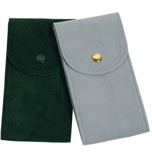 Pochette à poussière personnalisée avec logo, petite et élégante, en velours, pour montres et bijoux, en vert, <span class=keywords><strong>rouge</strong></span>, gris, pour boucles d'oreilles et montres, <span class=keywords><strong>sac</strong></span> cadeau - Product Image 5