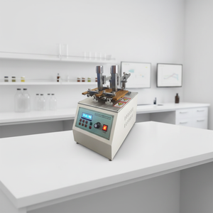 EN 344 ISO 11640 Leather Rubbing Fastness Tester Leather Friction Durability Testing <b>Machine</b> Abrasion Resistance Test Instrument - Product Image 2