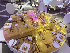 Đám cưới Vòng PE gương tấm bảng đầu đám cưới bạc bàn tròn gương thảm cho đám cưới trang trí nội thất - Product Image 2