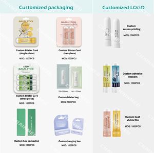 Inhaladores Nasales de Plástico Personalizados OEM, Aceites Esenciales, Mentol, Aromas Naturales, Diseño Portátil, Alivio de la Congestión - Product Image 5