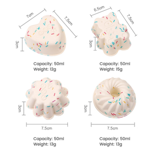 Mini Bánh Pan không dính bánh mì Pie <span class=keywords><strong>Flan</strong></span> Tart nướng Khuôn Silicone chiffon bánh khuôn cho bánh trang trí - Product Image 2