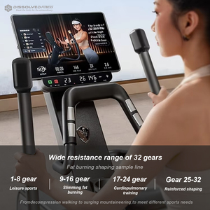 Im Lặng Nhà Tập Thể Dục Chéo Huấn Luyện Viên Thiết Bị Tập Thể Dục Đa Chức Năng Bước Với Phanh Từ Hệ Thống Hướng Dẫn Sử Dụng Máy Hình Elip - Product Image 3