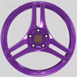 ブラッシュドパープル3ピースアルミ合金ホイール20インチコンケーブデザイン改造アップグレード用 - Product Image 2