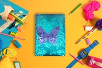 A5 Notizbuch Kinder Journal Notizbücher Pailletten Tagebuch Notizbuch Kreatives Briefpapier für Kinder