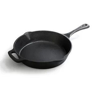 Support Large Size Cast Iron Frying Pan Non-stick