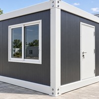 NEXVORA NVT-DCH-008 Bureau Modulaire Détachable de Luxe de 20 pieds avec Deux Fenêtres, Bâtiment de Bureau Préfabriqué Isolé, Garantie 3 Ans