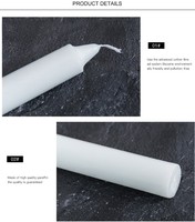 Bougies d'église artisanales en cire de paraffine parfumée, avec protège-gouttes, longue durée de combustion, pour éclairage et décoration intérieure, emballées en boîtes de Noël