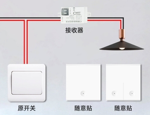 433 МГц Беспроводной интеллектуальный выключатель света 220 В один проводной приемник и беспроводной панельный выключатель для лампы включения/выключения - Product Image 4