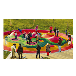 Zone de <span class=keywords><strong>trampoline</strong></span> extérieur avec trampolines enterrés sans équipement électrique - Product Image 5
