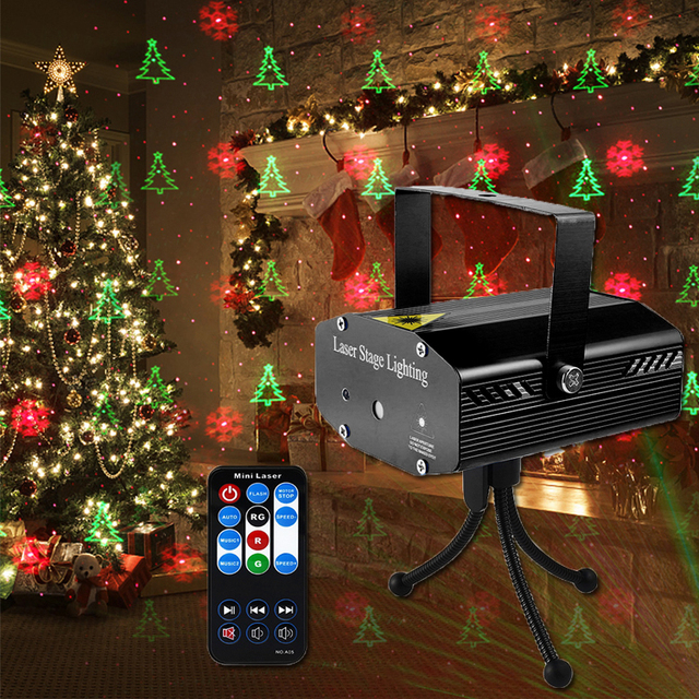 Mini Laser Projector Disco DJ Club Party Lighting Beam Lights Laser Stage Lighting Projector for Home Party Christmas