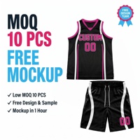 Maillot de basketball personnalisé PURE USA avec ruban rose pour la sensibilisation au cancer du sein, ensemble uniforme de basketball pour hommes, débardeur de basketball