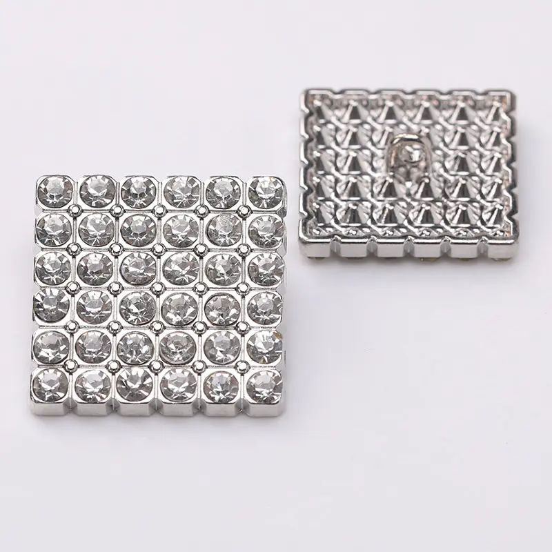 Pabrik ONTHELEVEL grosir kancing logam berbagai gaya dengan berlian imitasi untuk pakaian