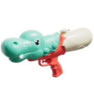 Pistola de agua Hippo de plástico con doble boquilla, juguete acuático para niños, para jugar en verano - Product Image 5