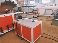 Ligne d'extrusion de tuyaux renforcés de fibres PVC/LDPE, conception à vis simple, capacités de granulation de filament industriel, roulement